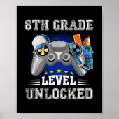 Poster Jeu vidéo déverrouillé de 8e année (Devant)