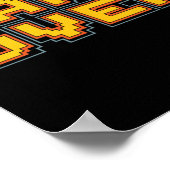 Poster Jeu vidéo drôle rétro arcade des années 80 Nostalg (Coin)