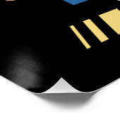 Poster jeu vidéo du contrôleur de joueur rétro (Coin)