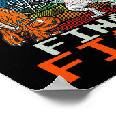 Poster Jeu vidéo Halloween T-rex Skeleton maman - Final (Coin)