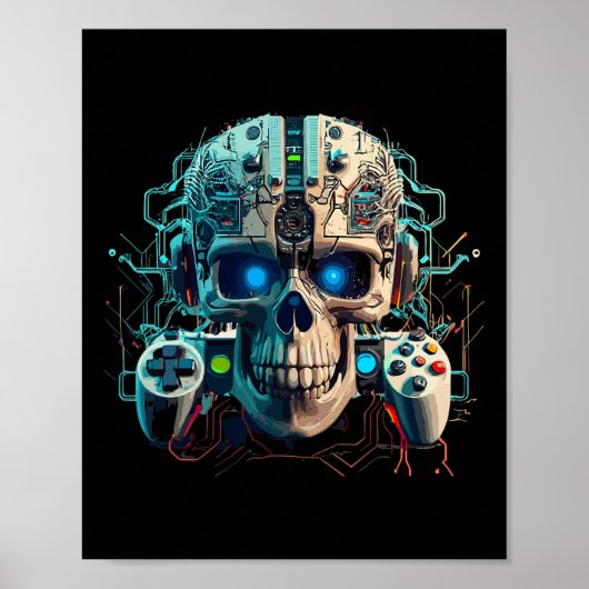 Poster Jeu Vidéo Joueur Amorphous Créature Crâne Jeu C (Devant)