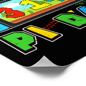 Poster Jeu Vidéo Jour Jeu Jeu Jeu Math Enseignant Enfants (Coin)