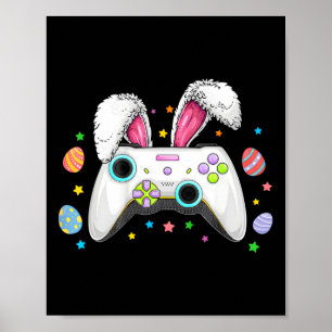 Poster Jeu Vidéo Oeufs Bunny Costume Pâques Garçons Enfan