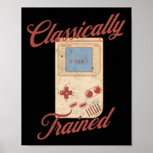 Poster Jeu vidéo Retro Vintage avec formation de clic