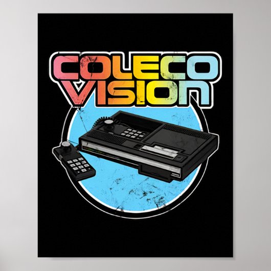Poster Jeu vidéo Vintage de Colecovision Retro (Devant)