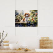Poster Jeune Cavalier Spaniel adorable (Cuisine)