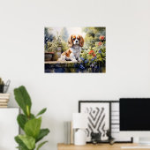 Poster Jeune Cavalier Spaniel adorable (Bureau à domicile)