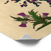 Poster Jeune Clan Badge et Tartan 11x14 (Coin)