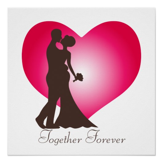 Poster Jeune couple marié (Devant)