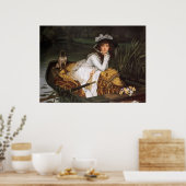 Poster Jeune Dame En Bateau (Cuisine)