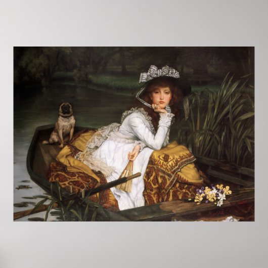 Poster Jeune Dame En Bateau (Devant)