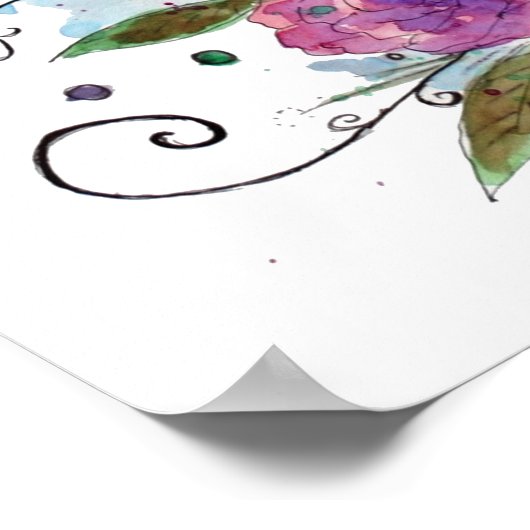 Poster Jeune Dieu Hippie (Coin)