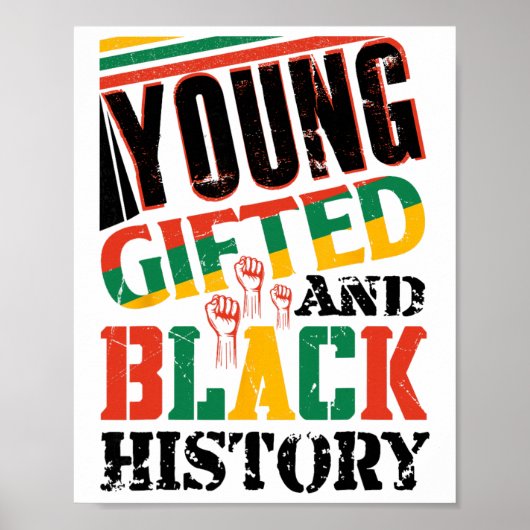 Poster Jeune doué et histoire des Noirs (Devant)