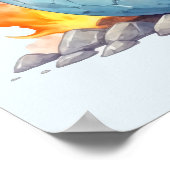 Poster Jeune dragon bleu de Frostfire - Fantaisie (Coin)