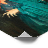 Poster Jeune femme avec Ibis Fine Art par Edgar Degas (Coin)