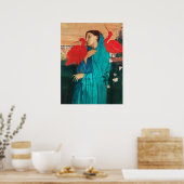 Poster Jeune femme avec Ibis par Edgar Degas (Cuisine)