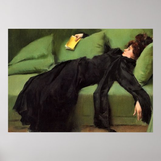 Poster Jeune Femme Décadente Après La Danse Céramique Jus (Devant)