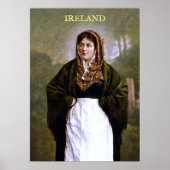 Poster Jeune femme d'Irlande (1890) (Devant)
