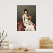 Poster Jeune femme en blanc, Jacques-Louis David Art (Cuisine)