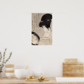 Poster Jeune femme faisant une demande de maquillage, c.1 (Cuisine)