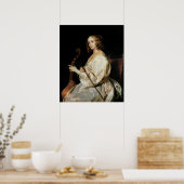 Poster Jeune femme jouant une Viola da Gamba (Cuisine)