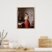 Poster Jeune femme qui la porte les cheveux (Cuisine)