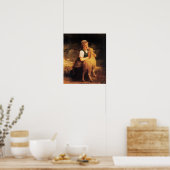 Poster Jeune Fille Avec Agneau (Cuisine)