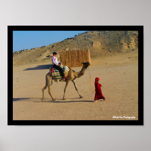 Poster Jeune Fille Avec Chameau (Devant)