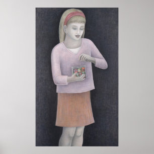 Poster Jeune fille avec les bonbons 2007
