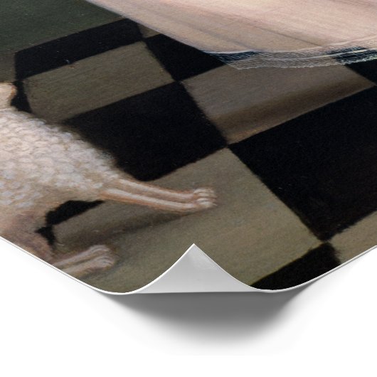 Poster Jeune fille avec une poupée, 1838 (Coin)