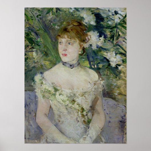 Poster Jeune fille dans une robe de bal, 1879 (Devant)