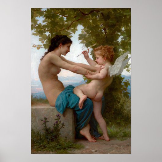 Poster Jeune Fille Défendant contre l'Eros (Devant)