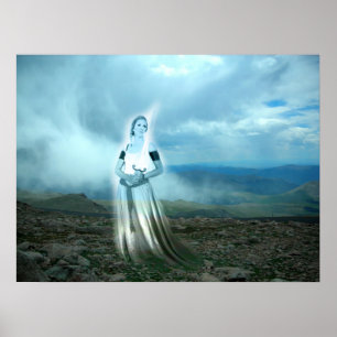 Poster Jeune fille d'épée