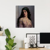 Poster Jeune fille juive à Tanger, Charles Landelle (Bureau à domicile)