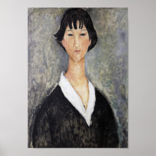 Poster Jeune fille noire haïe, Modigliani