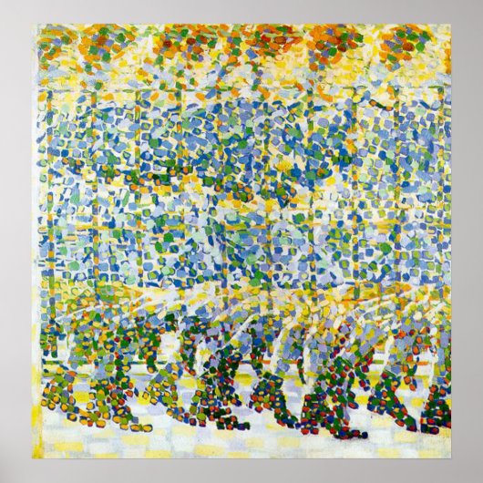 Poster Jeune fille qui court sur un balcon (Devant)