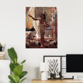 Poster Jeune fille qui nourrit les Ibis sacrés à Karnak, (Bureau à domicile)