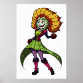 Poster jeune fleur fille | Art AI (Devant)