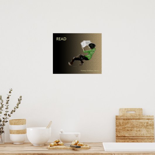 Poster Jeune lecteur (Cuisine)