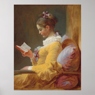 Poster Jeune Lecture - Jean Fragonard Art