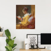 Poster Jeune Lecture - Jean Fragonard Art (Bureau à domicile)