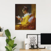 Poster Jeune Lecture - Jean-Honoré Fragonard (Bureau à domicile)
