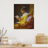 Poster Jeune Lecture - Jean-Honoré Fragonard (Cuisine)