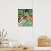 Poster Jeune mère coudre | Mary Cassatt (Cuisine)