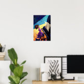 Poster Jeune Pianiste sur Scène (Bureau à domicile)