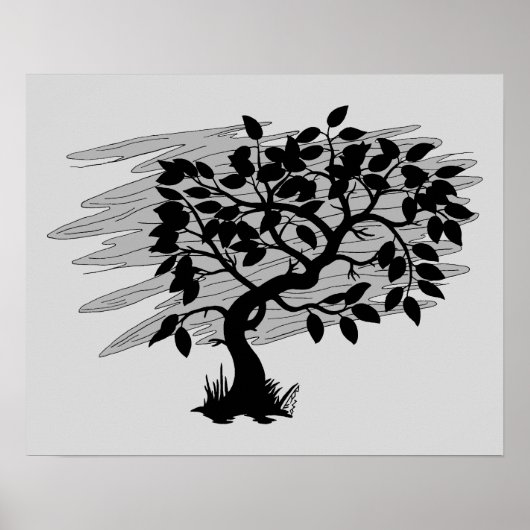 Poster Jeune pousse tordue (Devant)