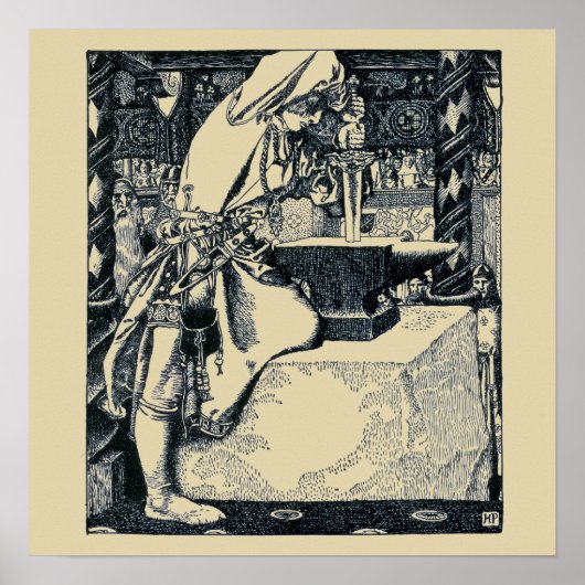 Poster Jeune roi Arthur de Howard Pyle (Devant)