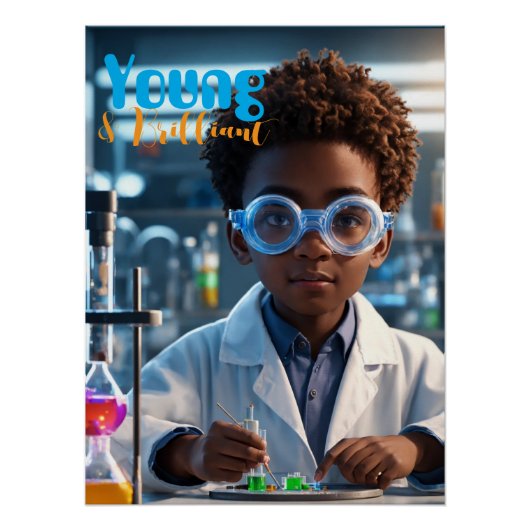 Poster Jeune Scientifique Brillant (Devant)