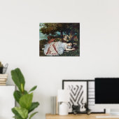 Poster Jeunes dames au bord de la Seine (été) (Bureau à domicile)