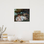 Poster Jeunes dames au bord de la Seine (été) (Cuisine)